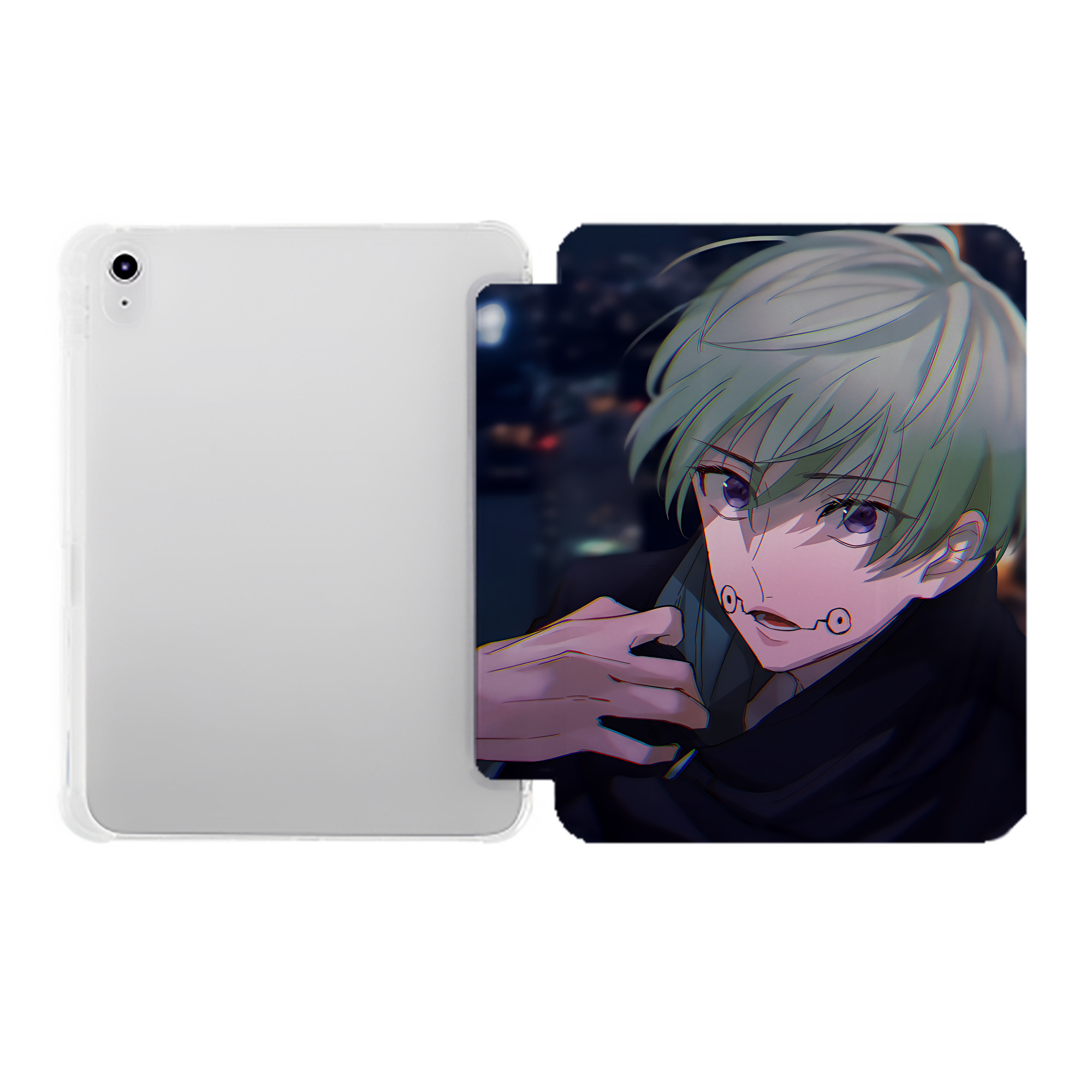 （画像用） SPY×FAMILY间谍家家酒 IPad ケース ペン収納付き 三つ折りスタンド PUレザー×シリコン 対応機種9.5/10.5/10.9インチ